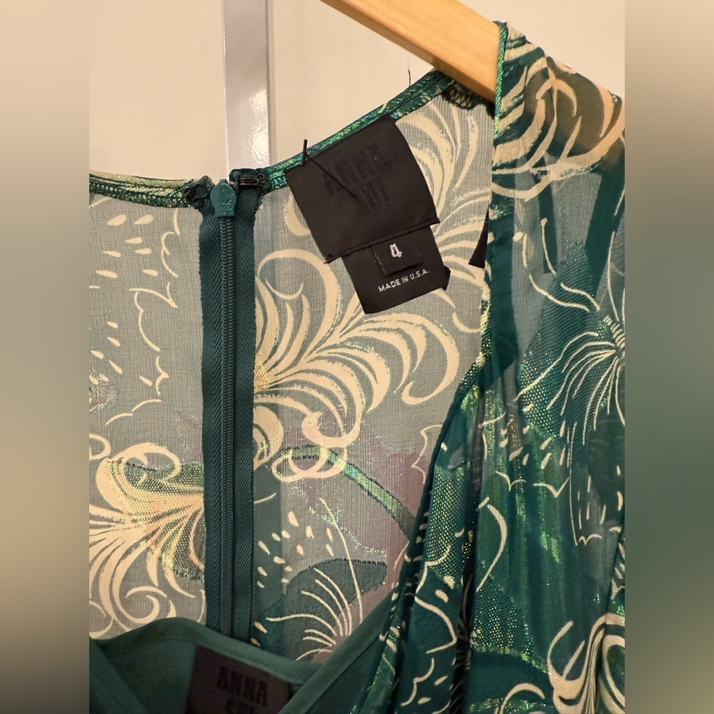 Anna Sui Midi Dress in Green - Picture 10 of 13